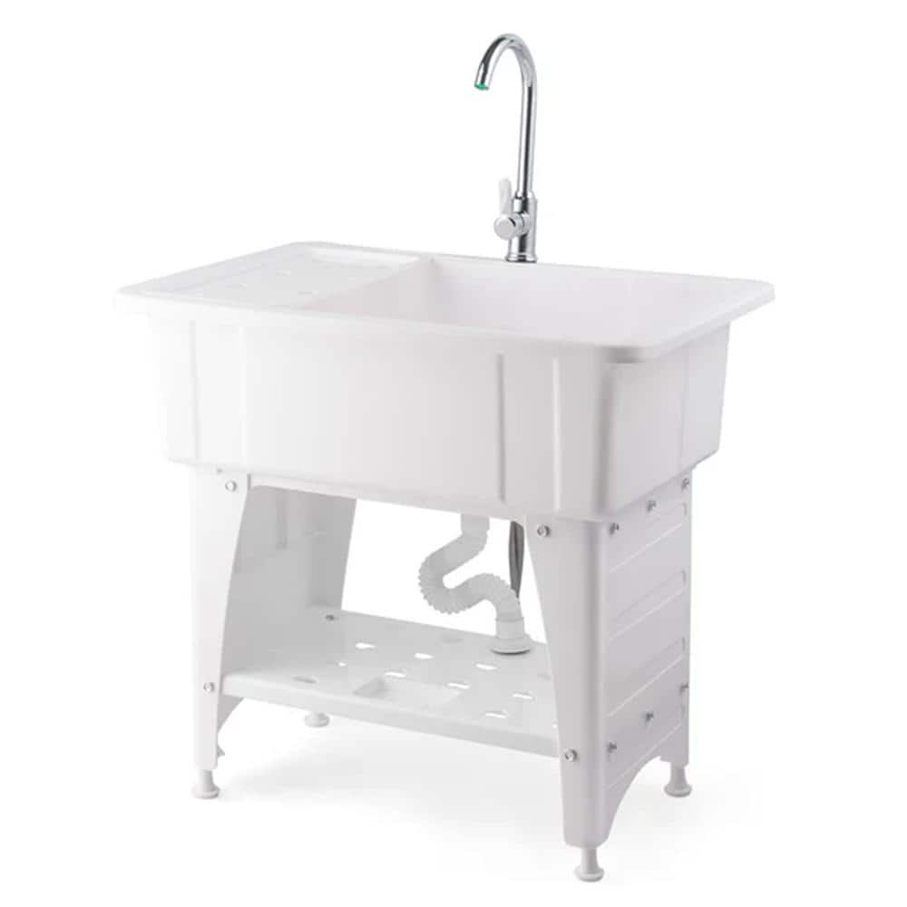 Quantex Utility sink ホワイト 壁付けシンク - その他