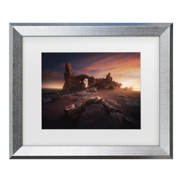 Trademark Fine Art Juan Pablo De Roots of Arches Matted Framed Photography Wall Art 14.5 in. x 17.5 in.