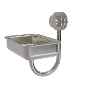 Venus Collection Wall Mounted Soap Dish with Dotted Accents in Satin Nickel