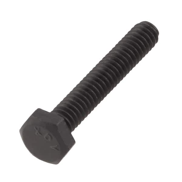 DECKMATE 1/4 in. -20 x 1-1/2 in. Black Hex Bolt