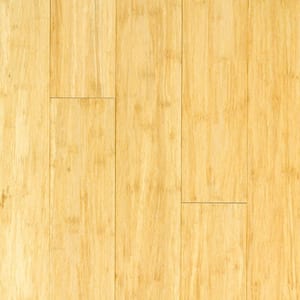 Happy Natural 7/16in. T x 5-1/2in. W Tongue and Groove Prefinished Solid Bamboo Flooring (16.96 sq. ft./Case)