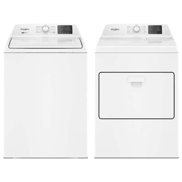 4.2-4.3 cu. ft. White Top Load Washer with Agitator and 7.0 cu. ft. Dryer Set
