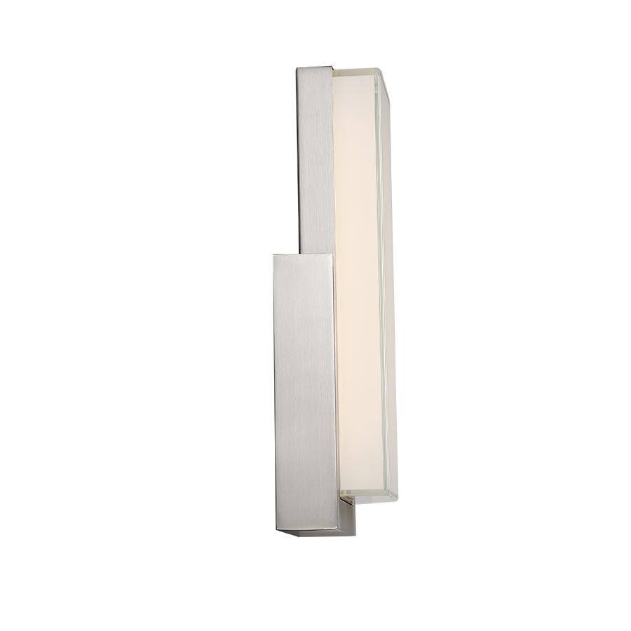 Corbusier 15" Satin Nickel Dimmable LED Wall Sconce