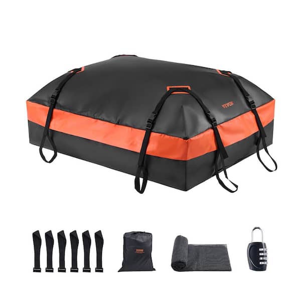 VEVOR Car Rooftop Cargo Carrier Bag, 21 cu. ft. Car Roof Cargo Carrier, 100% Waterproof Heavy Duty 840 D PVC Roof Luggage Bag