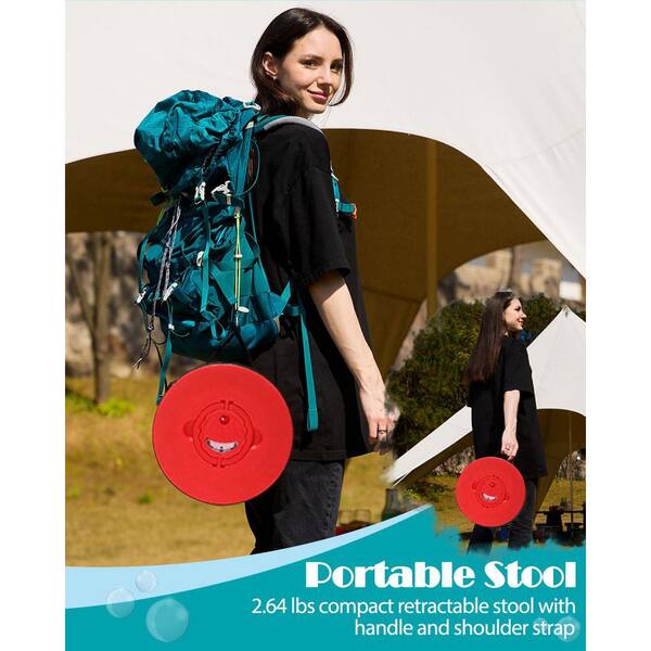 Folding Stool Gadgetking Portable Seat Camping Adjustable Outdoor