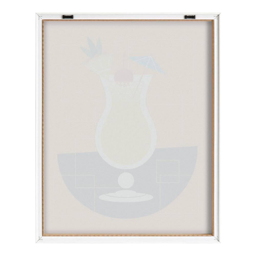 Amber Leaders Pina Colada Framed Glass Wall Art, 16x20