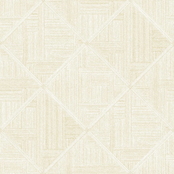 SCOTT LIVING Cade Yellow Geometric Wallpaper Sample
