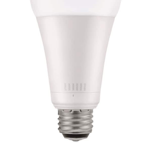 50/100/150-Watt Equivalent 3-Way A21 Non-Dimmable LED Light Bulb Selectable Color Temperature (1-Pack)