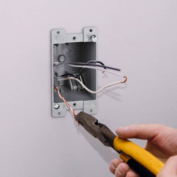 14 cu. in. 1-Gang PVC Old Work Electrical Outlet Box, (12-Pack)