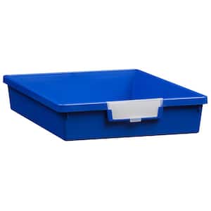 2 Gal. - Tote Tray - Slim Line 3 in. Storage Tray in Primary Blue