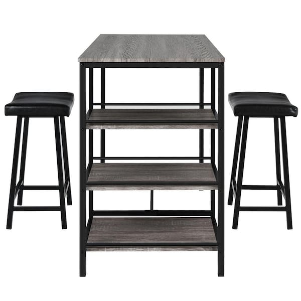 Costway 3 Piece Mdf Counter Height, How Much Space Do You Need For Three Bar Stools