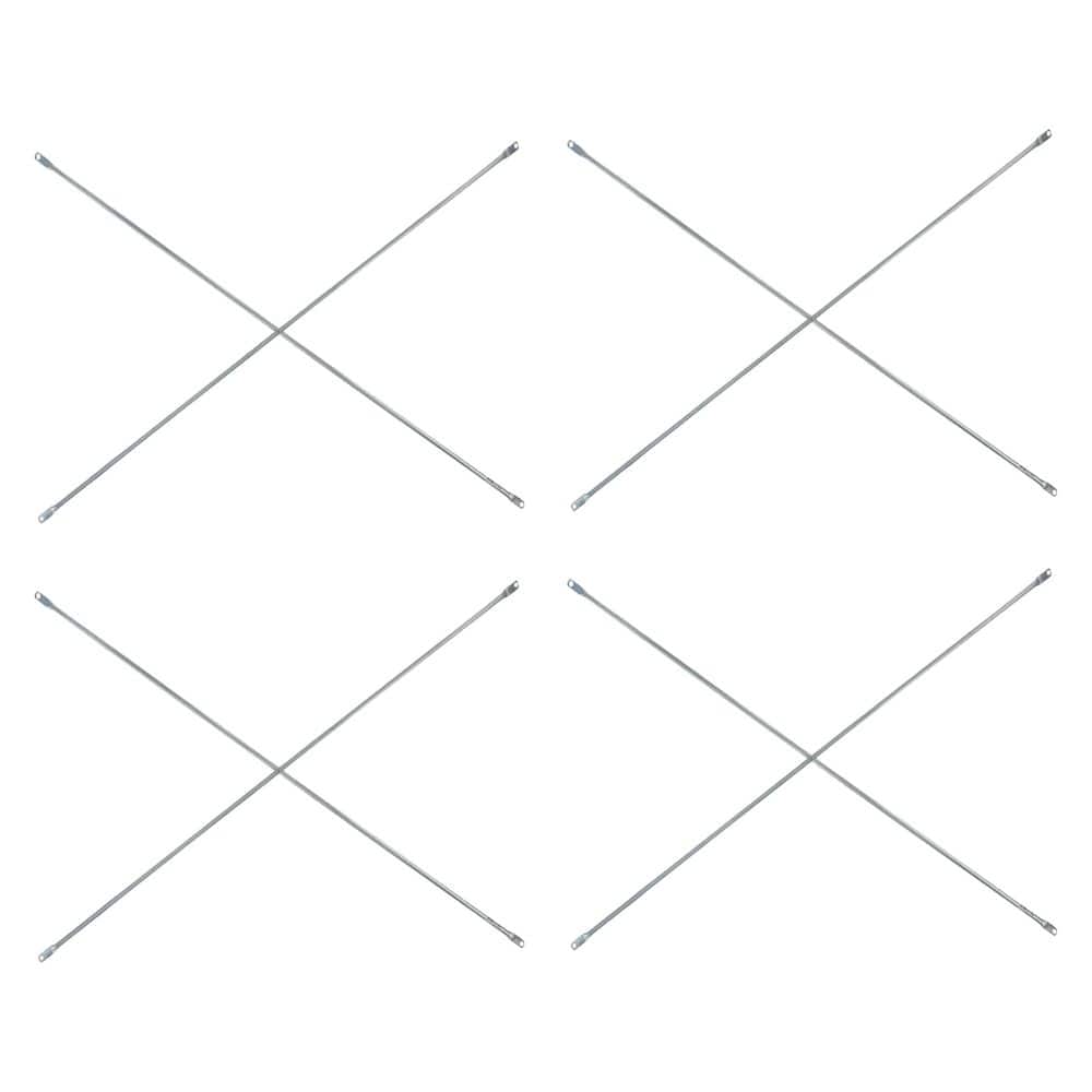 10 ft. x 4 ft. Galvanized Steel Cross Brace to Increase Scaffold Tower Load Capacity, 4-Pack price history on PriceWatchPro