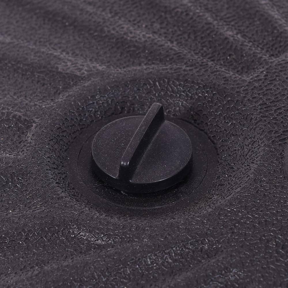 20'' Black Steel and HDPE Round Water Filled Umbrella Base
