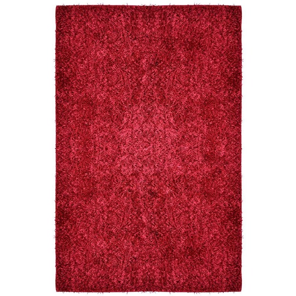 Home Decorators Collection City Sheen Red Polyester 8 ft. x 10 ft. Area Rug