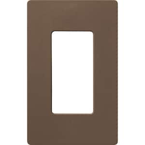Claro 1 Gang Wall Plate for Decorator/Rocker Switches, Satin, Espresso (SC-1-EP) (1-Pack)