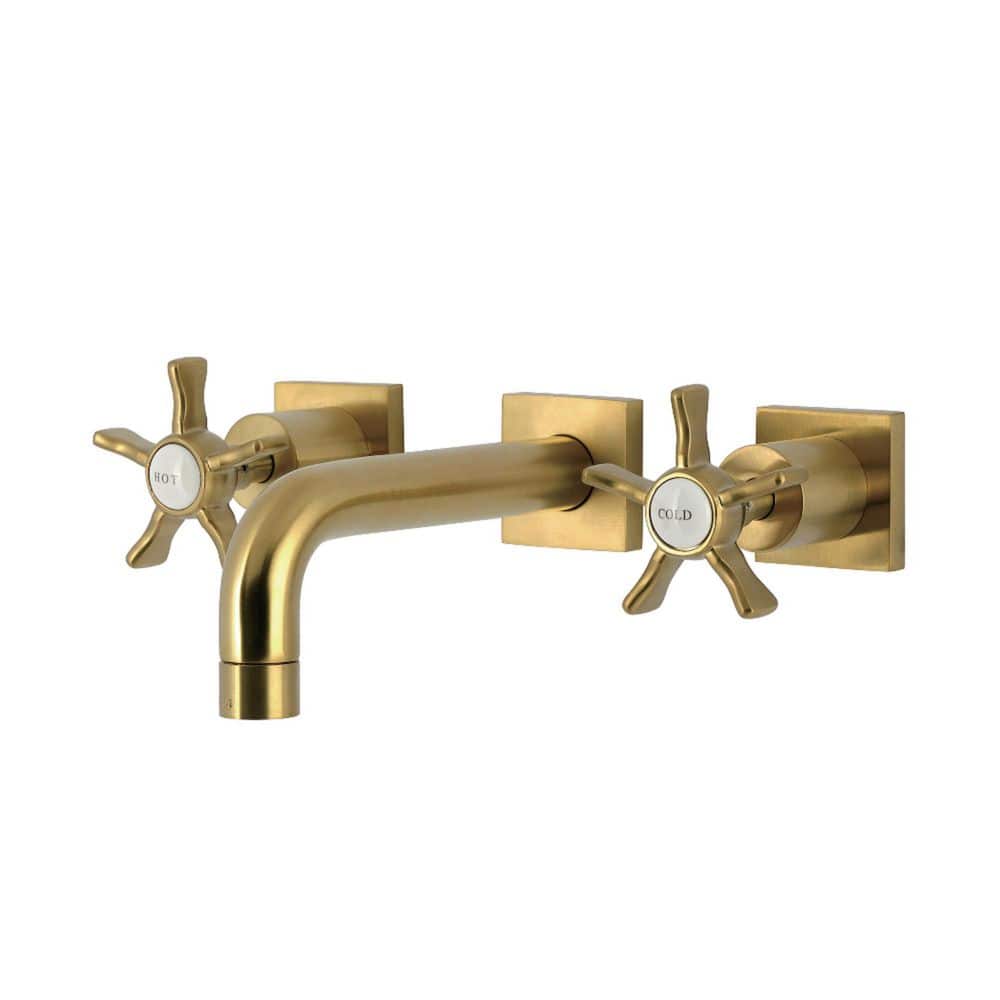 Hamilton 2-Handle Wall-Mount Bathroom Sink Faucet in Brushed Brass price history on PriceWatchPro