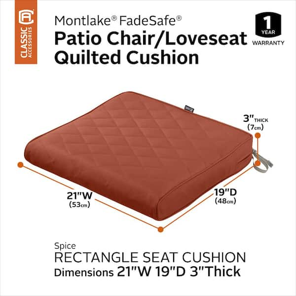 19 inch outlet patio chair cushions