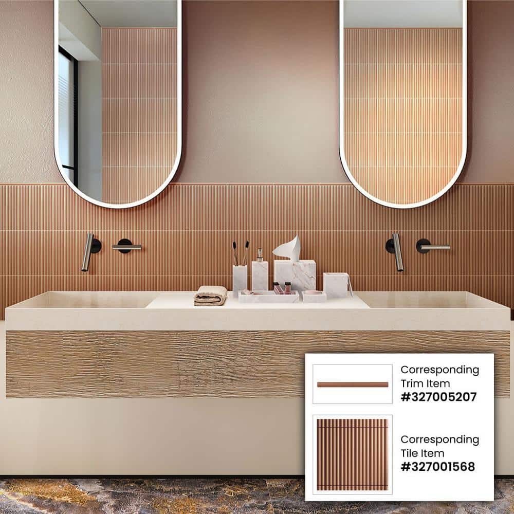 Matte Red Ceramic Subway Wall and Floor Tile