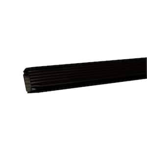 2 in. x 3 in. x 10 ft. Black Aluminum Downspout