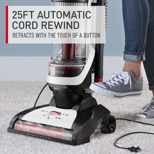 WindTunnel Cord Rewind Pet Bagless, Washable Filter Upright Vacuum with CleanSlate Pro Portable Corded Spot Cleaner