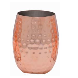 16 oz. Double Wall Hammered Copper Tumbler (4-Pack)