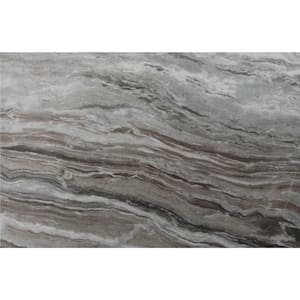 3 in. x 3 in. Marble Countertop Sample in Fantasy Brown Polished