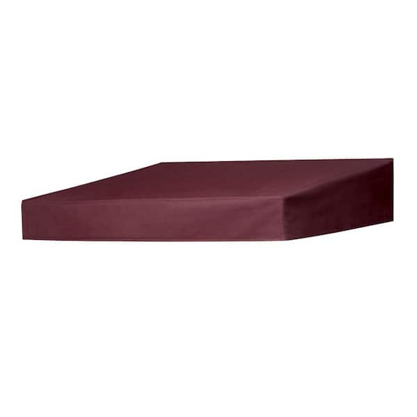 Door Canopy in a Box 6 ft. Classic Non-Retractable Door Canopy (50 in. Projection) in Burgundy