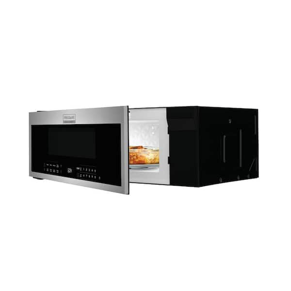 FRIGIDAIRE GALLERY 30 in. 1.2 cu. ft. Over-the-Range Microwave in Stainless  Steel Charcoal Filter Low Profile with Vent 950-Watt GMOS1266AF - The Home  Depot