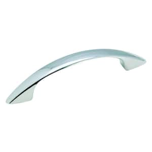 Arc 3 in. (76mm) Modern Polished Chrome Arch Cabinet Pull