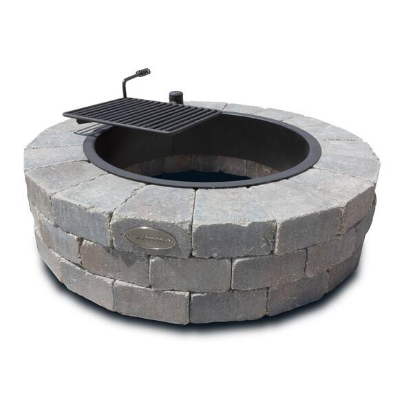 Necessories Grand 48 In Fire Pit Kit, Fire Pit Ring Home Depot