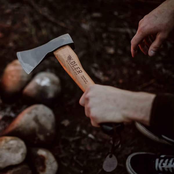 ADLER 14 in. Hickory Handle Rheinland Hatchet Red 201.0H060B211