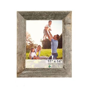 Josephine 11 in. x 14 in. Weathered Gray Picture Frame