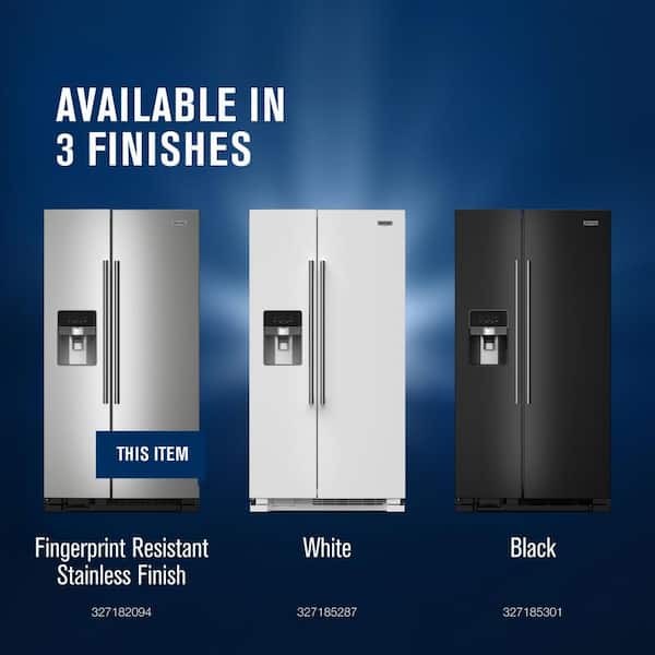 Maytag 36 in. 25 cu. ft. Side-by-Side Refrigerator in Fingerprint