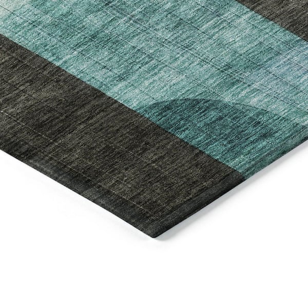 Chantille Machine Washable Indoor/Outdoor Abstract ACN1122 Brown 1 ft. 8 in. x 2 ft. 6 in. Area Rug