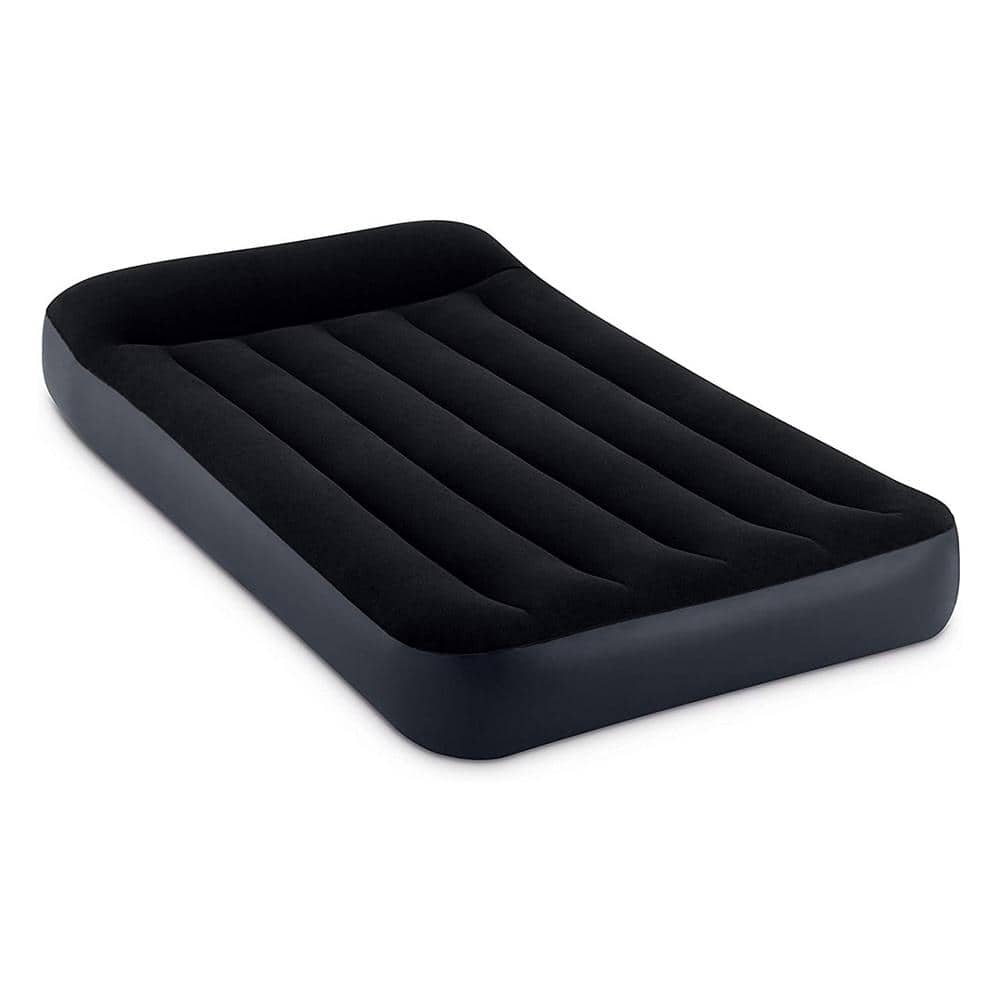 Intex Dura Pillow Rest Classic Blow Up Mattress Air Bed with Pump  Twin