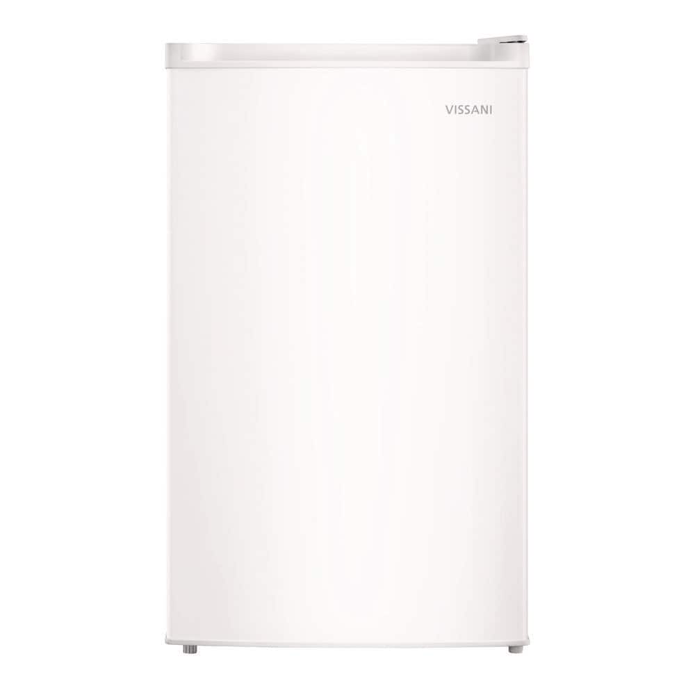 4.4 cu. ft. Mini Refrigerator with 7-Door Racks, Glass Shelves, and Energy Efficiency in White