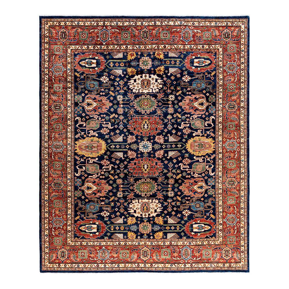 Serapi Blue 8 ft. x 10 ft. Tribal Wool Indoor Area Rug price history on PriceWatchPro