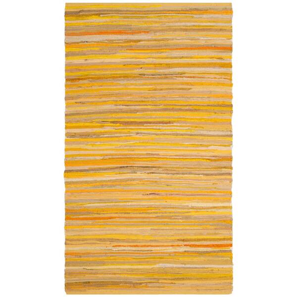 Safavieh Rag Rug Yellow/Multi 3 ft. x 4 ft. Area RugRAR130H24 The