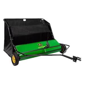 54 in. 31 cu. ft. Tow-Behind Lawn Sweeper with Extra-Large Capacity and DOUBLE-HELIX Brushes