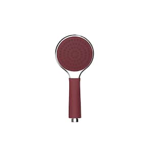 Wide Colorful Handheld Shower Head with Siliconer Grip 6 Colors (Burgundy)