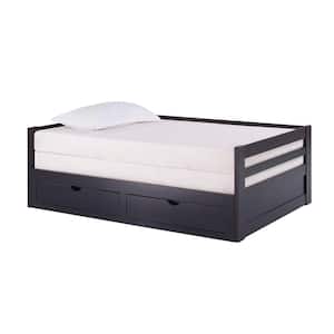 Jasper Espresso Twin to King Extending Day Bed with Storage Drawers