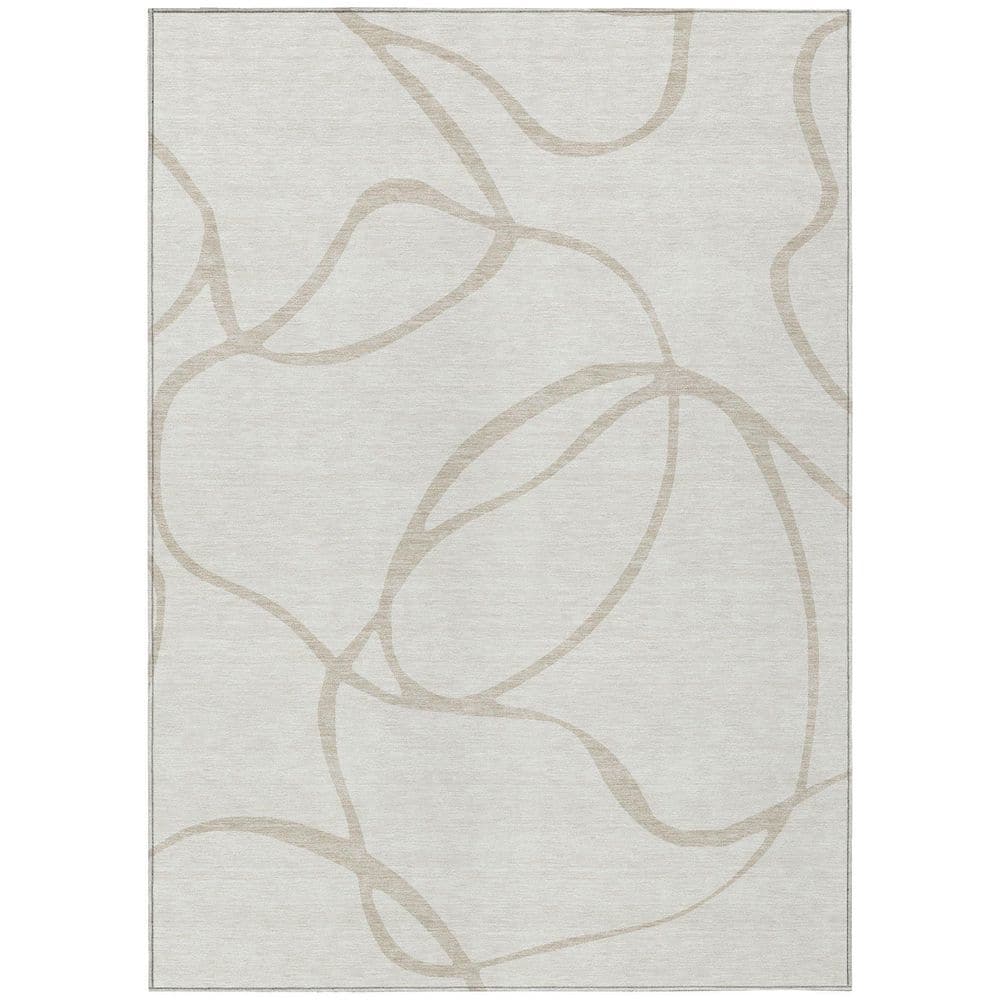 Chantille Machine Washable Indoor/Outdoor Abstract ACN999 Ivory 3 ft. x 5 ft. Area Rug price history on PriceWatchPro