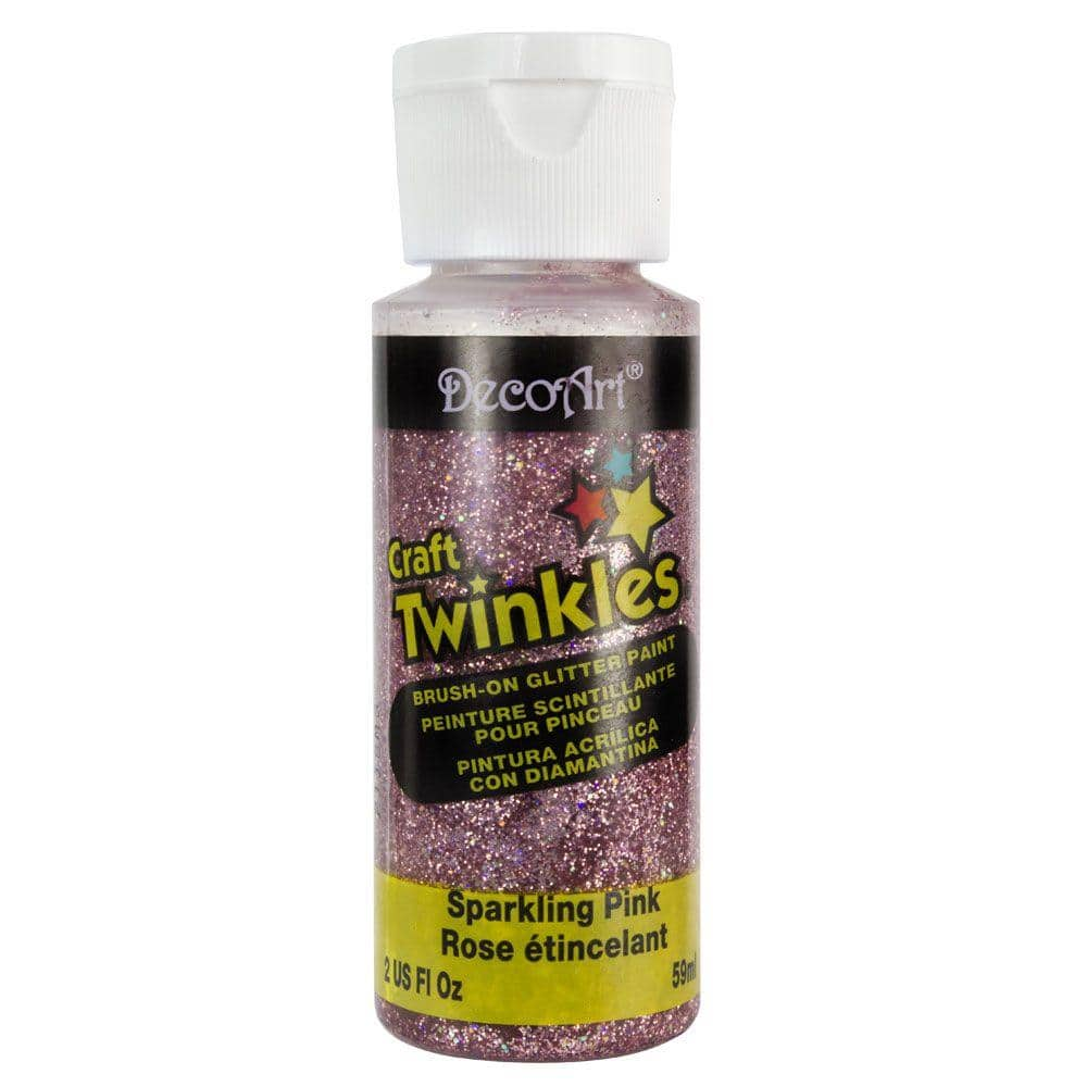 DecoArt 2 oz. Craft Twinkles Sparkling Pink Glitter Paint DCT19-3 - The ...