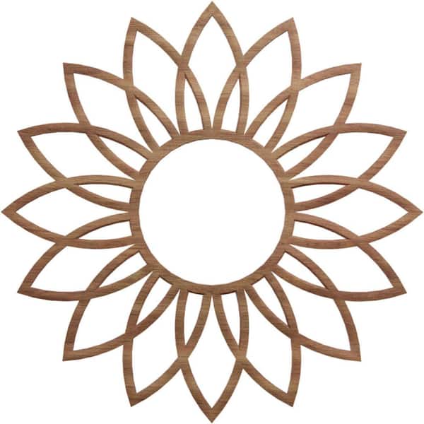 0.375 in. x 5.625 in. x 16 in. Wood Medallion Moulding
