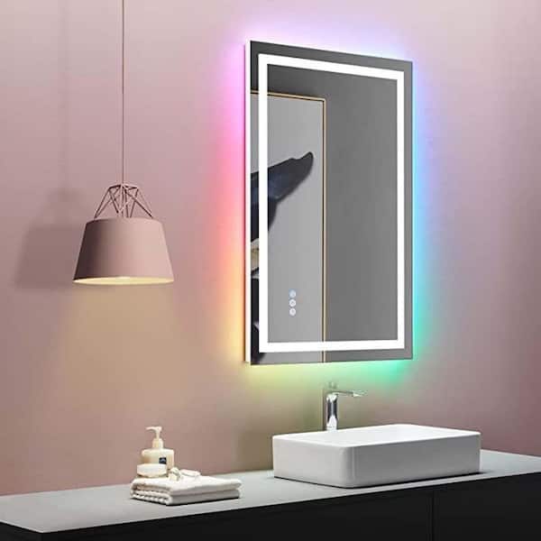 Unbranded 24 in. W x 32 in. H Large Rectangular Frameless Anti-Fog Ceiling Wall Bathroom Vanity Mirror