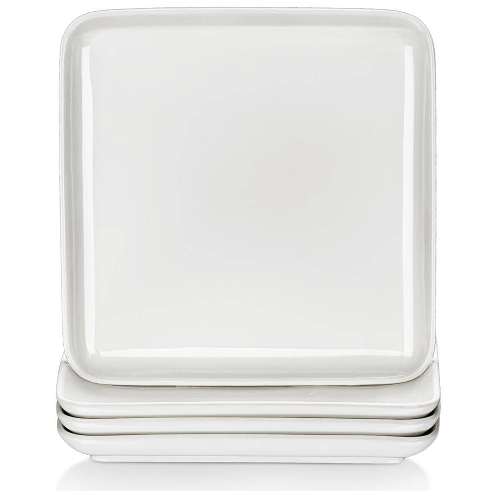 MALACASA IVY 4-Piece 32 fl. oz. White Porcelain Square Soup Bowl (Set of 4)  IVY-4SP - The Home Depot