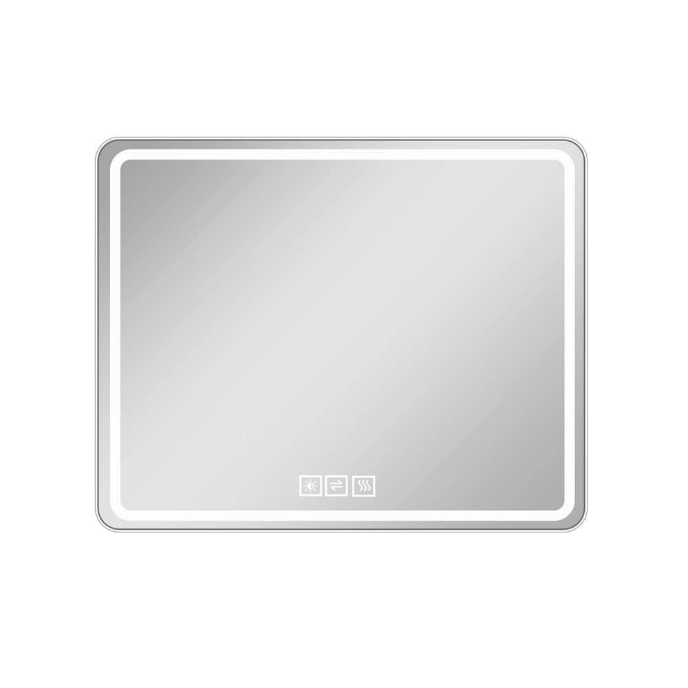 40 in. W x 32 in. H Rectangle Frameless Bathroom Wall Vanity Mirrors with A
