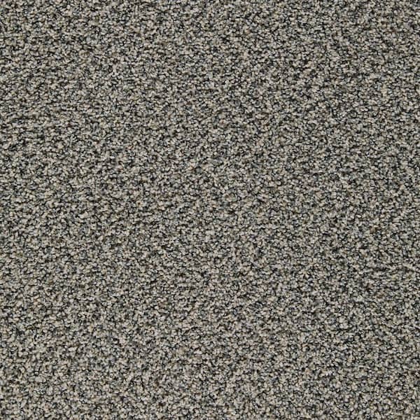 Warm Hearth-Ashen-Gray 12 ft. Wide x Cut to Length 20 oz. Polyester Texture Carpet