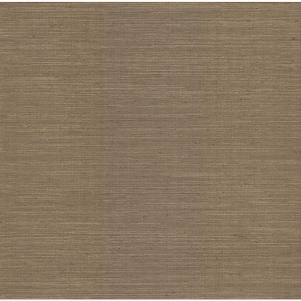 Mycroft Chestnut Grasscloth Wallpaper