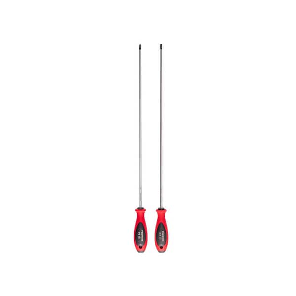 Phillips and Slotted Screwdriver Set-18 Inch Shanks, 2-Piece (#2,6.5 mm)
